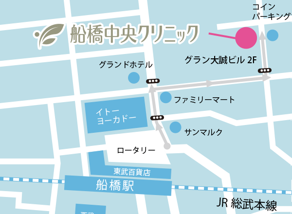 船橋中央クリニックmap